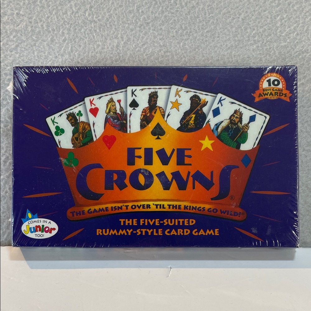 Five Crowns Card Game NEW! Sealed! Five Suited Rummy Style Card Game